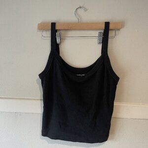Abercrombie & Fitch Soft A&F Rib Tank in Black